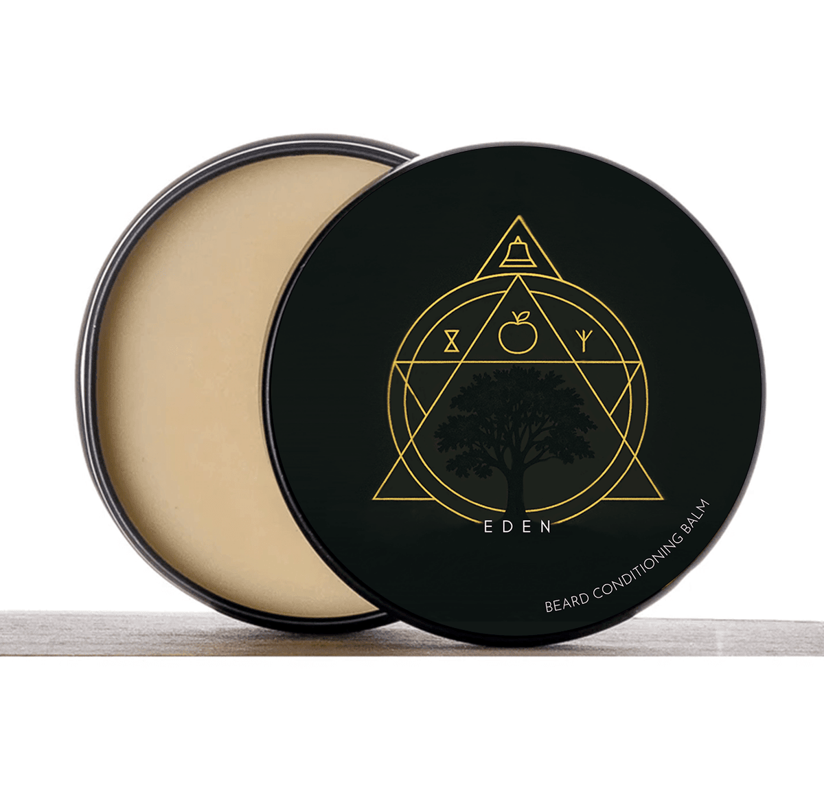 Clary Sage, Ylang Ylang, Geranium Bourbon, Bergamot, Frankincense, Cedar Wood, Apple Accord, Myrrh, Benzoin Eden Beard Balm