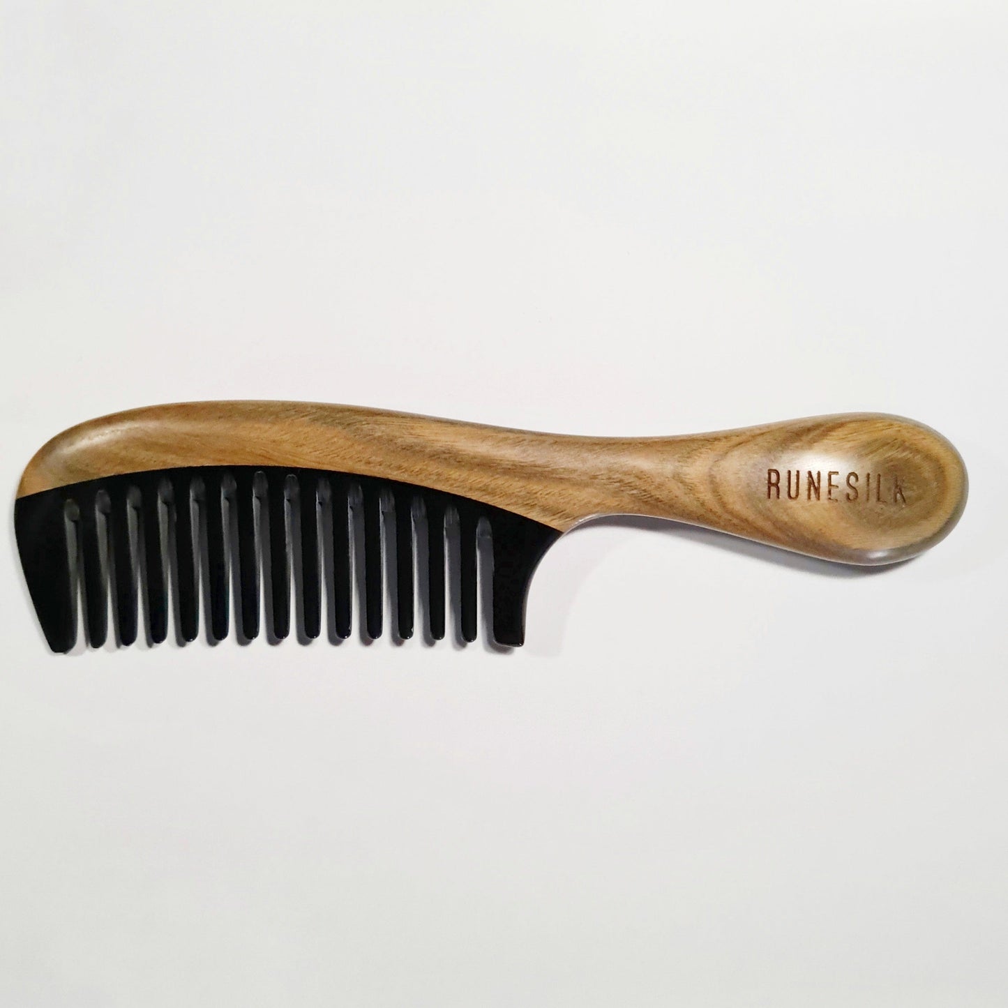 RUNESILK Sandalwood and Ox Horn Comb