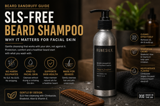 SLS-Free Beard Shampoo: Why It Matters for Facial Skin
