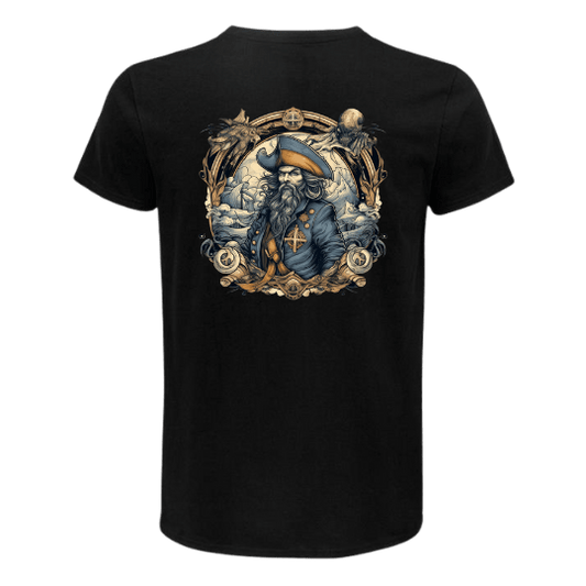 RUNESILK 7 SEAS - Black Organic Tshirt