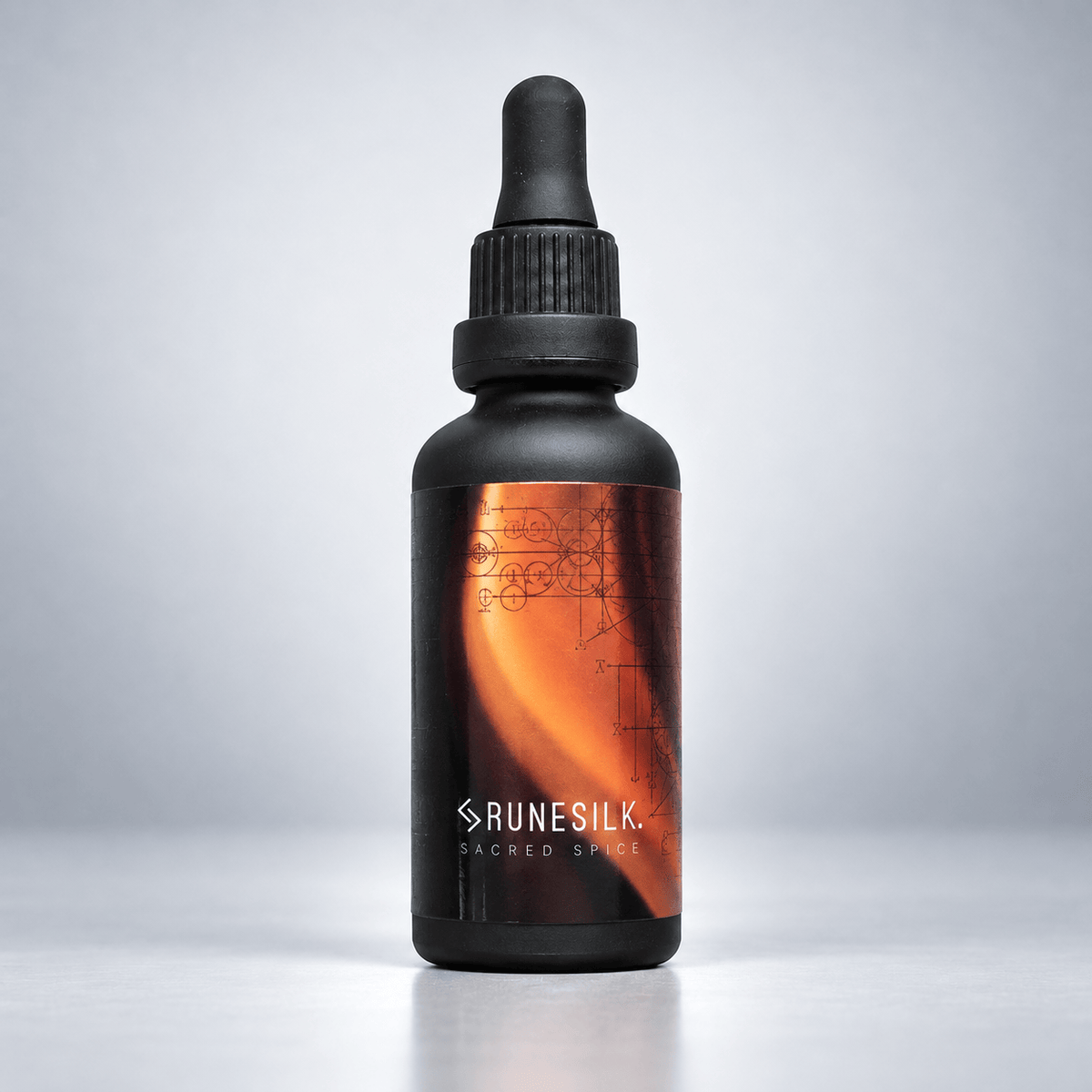 Sweet Orange, Frankincense, Myrrh, Patchouli &amp; Black Pepper, Cinnamon & Sandalwood Sacred Spice Beard Oil